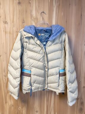 Women's Ride Snowboards Puffy Brown Coat, Size XS